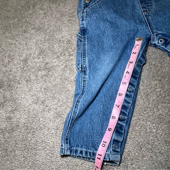 VINTAGE The Perfect Fit CLASSIC Baby Gap Denim Jean Bib Overalls 2 Years - Picture 9 of 11